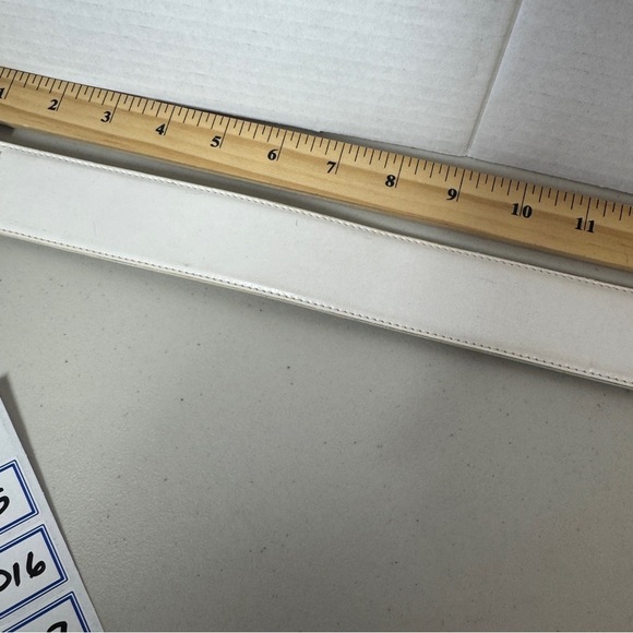 Y2K Women's Preppy Vintage Emmanuel Boho 90s White Belt Petite Small - Picture 12 of 15